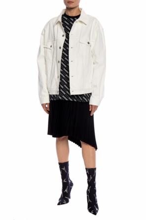 Oversize denim jacket with a logo, zdjęcie 2 Oversize denim jacket with a logo od Balenciaga